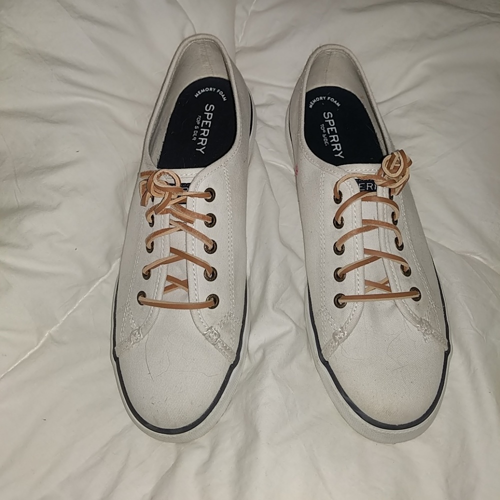 white sperrys